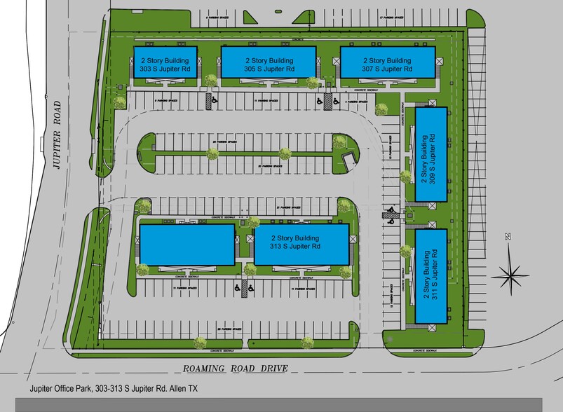 303 S Jupiter Rd, Allen, TX à louer - Plan de site – Image 2 sur 10