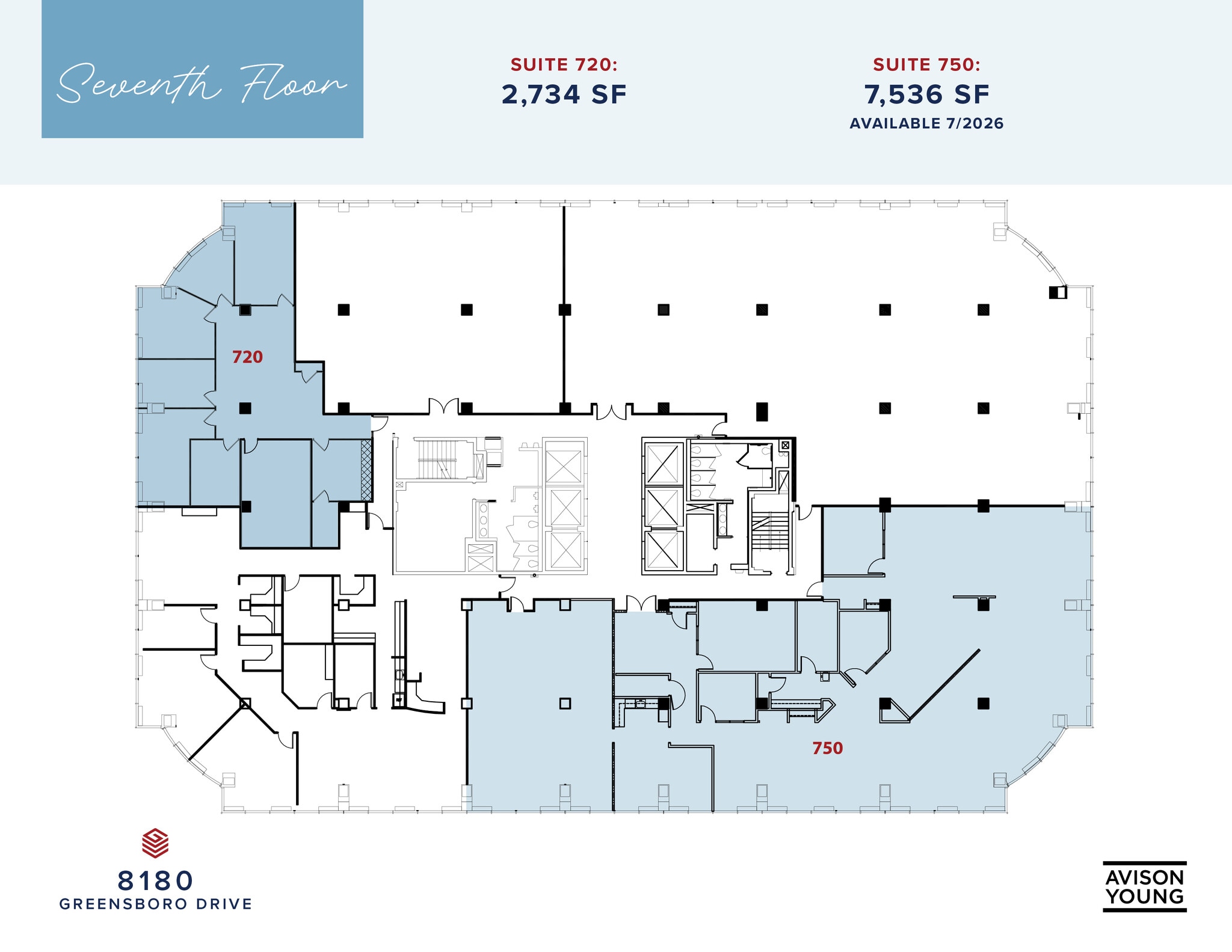 8180-8200 Greensboro Dr, McLean, VA à louer Plan d’étage– Image 1 sur 1
