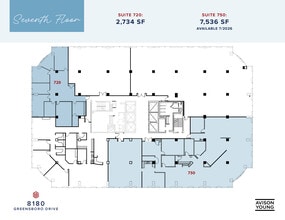 8180-8200 Greensboro Dr, McLean, VA à louer Plan d’étage– Image 1 sur 1