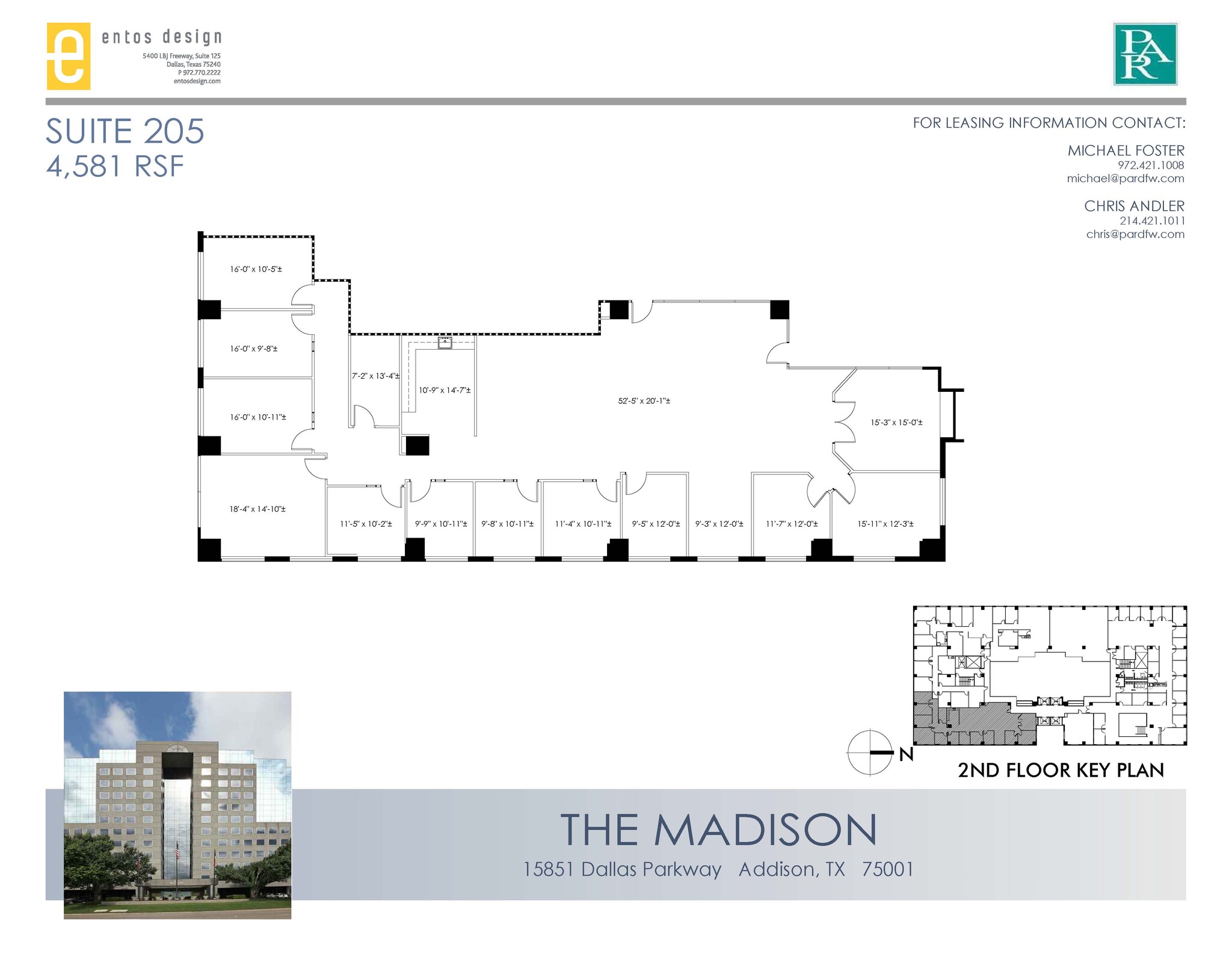 15851 Dallas Pkwy, Addison, TX à louer Plan d’étage– Image 1 sur 2