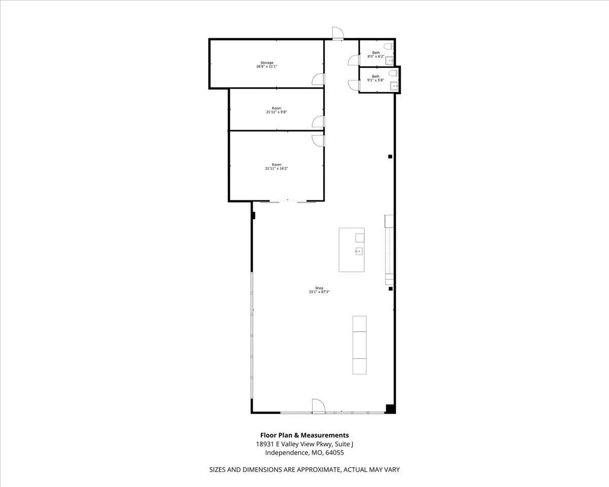 18931 E Valley View Pky, Independence, MO à louer Plan d’étage– Image 1 sur 1