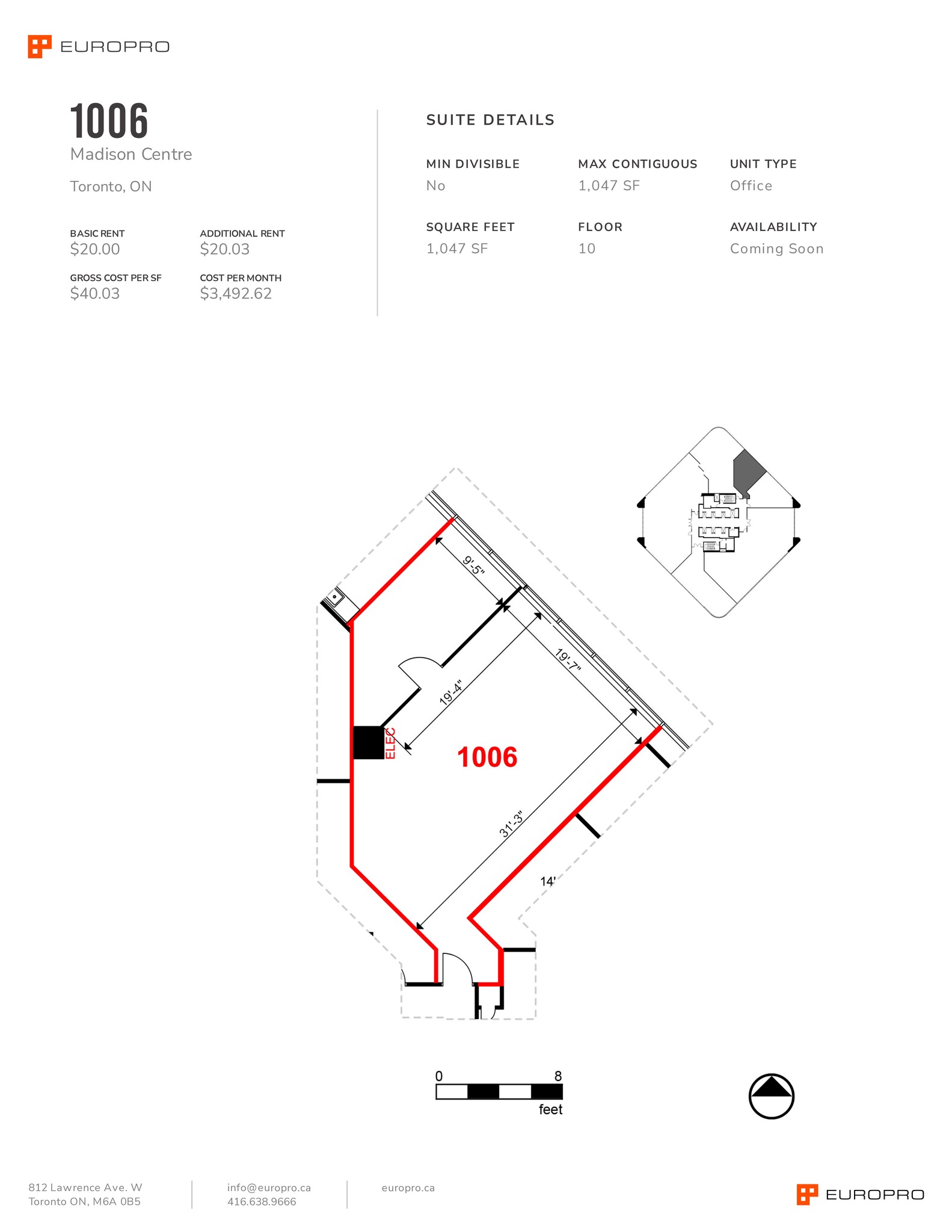 4950 Yonge St, Toronto, ON à louer Plan de site– Image 1 sur 1