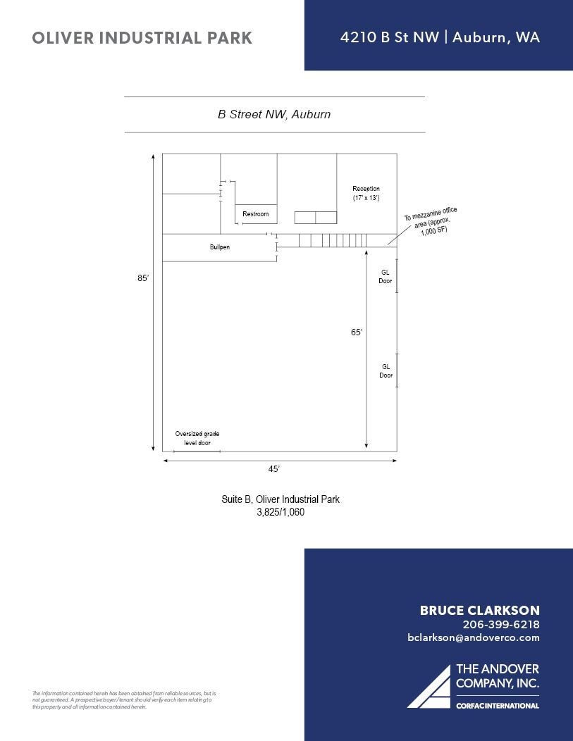 4210 B St NW, Auburn, WA à louer Plan d’étage– Image 1 sur 1
