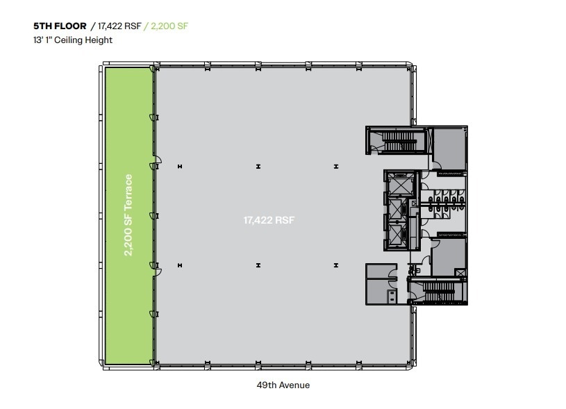 25- 11 49th Ave, Long Island City, NY à louer Plan d’étage– Image 1 sur 1