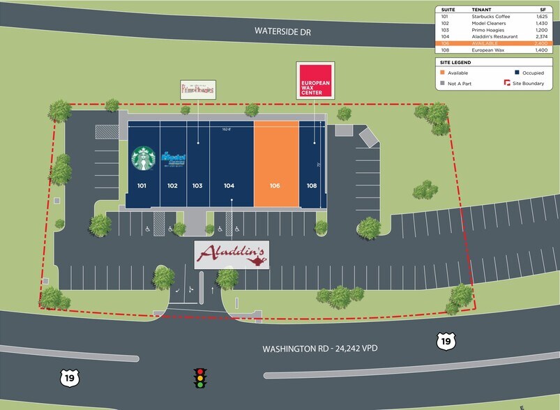 4080 Washington Rd, McMurray, PA à louer - Plan de site – Image 2 sur 2