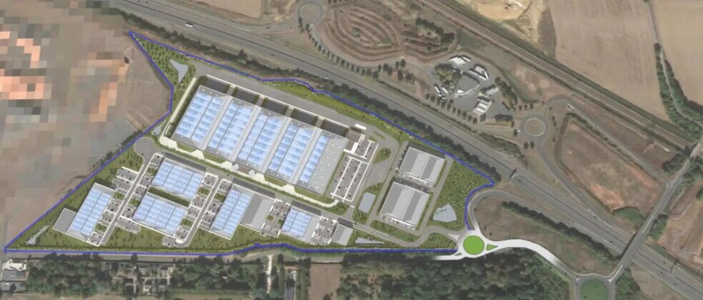 Bureau dans Réau à louer - Plan de site – Image 2 sur 4