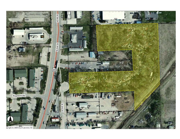 936 N 3rd St, Lawrence, KS à vendre - Aérien – Image 3 sur 4