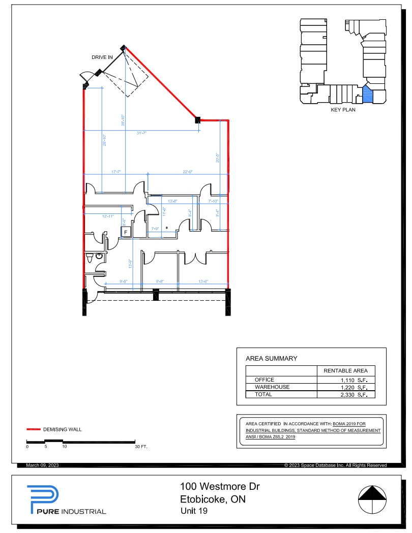 100 Westmore Dr, Toronto, ON à louer Plan d’étage– Image 1 sur 1