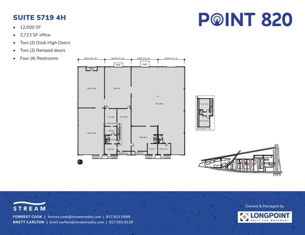 5721 E Rosedale St, Fort Worth, TX à louer Plan d’étage– Image 1 sur 1