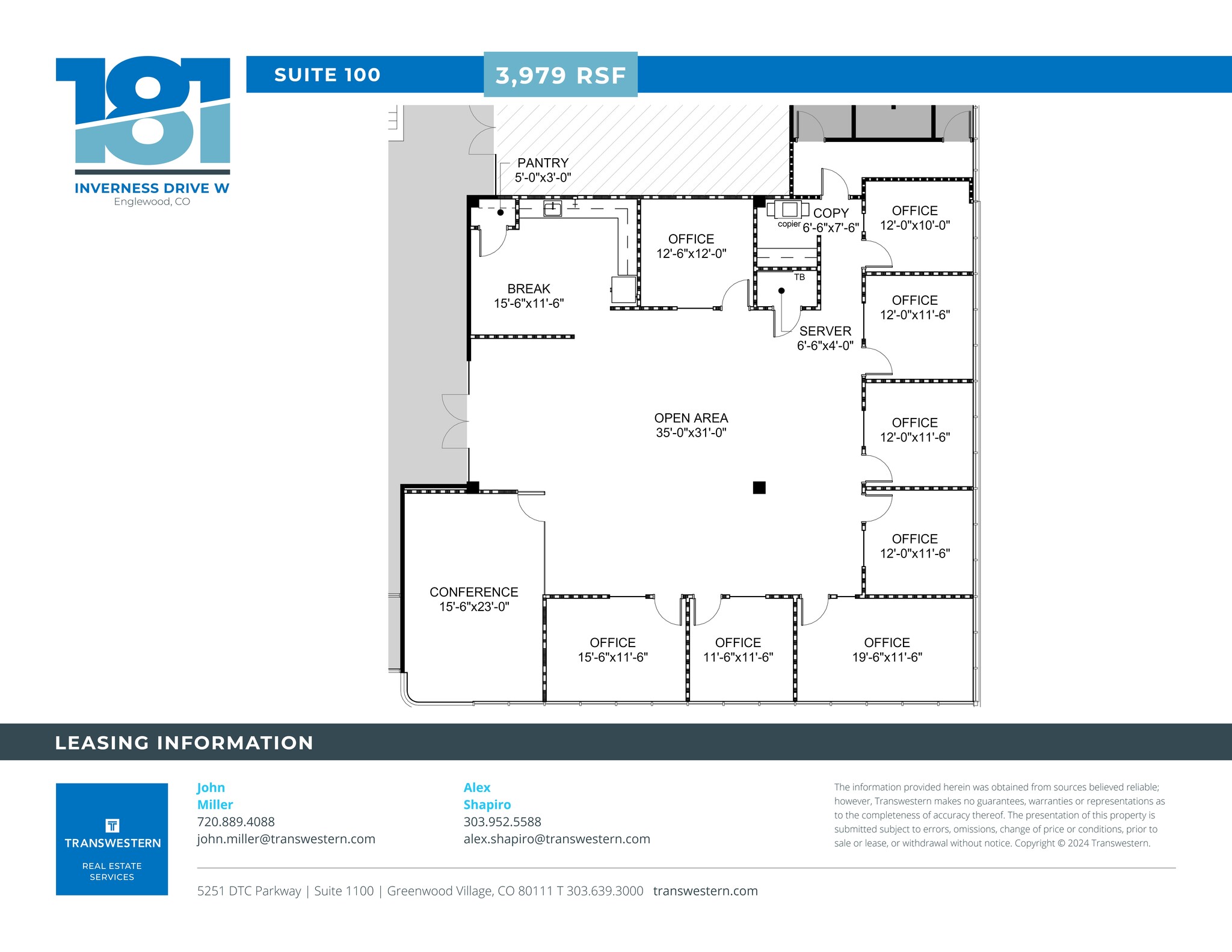 181 Inverness Dr W, Englewood, CO à louer Plan de site– Image 1 sur 1