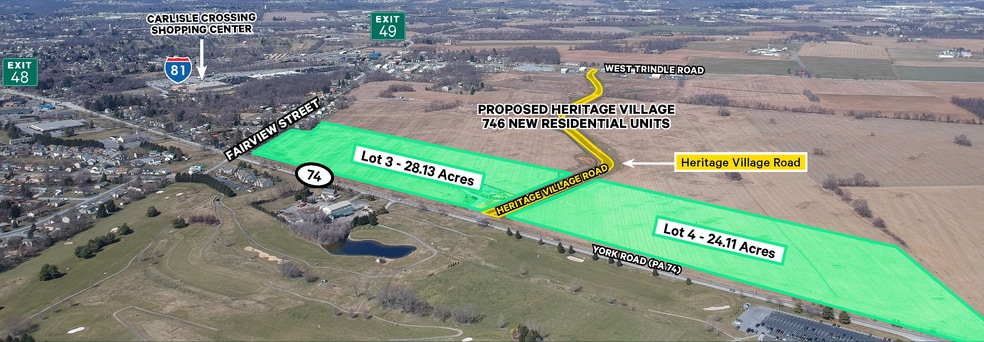 York Road, Carlisle, PA à vendre - Aérien – Image 2 sur 4