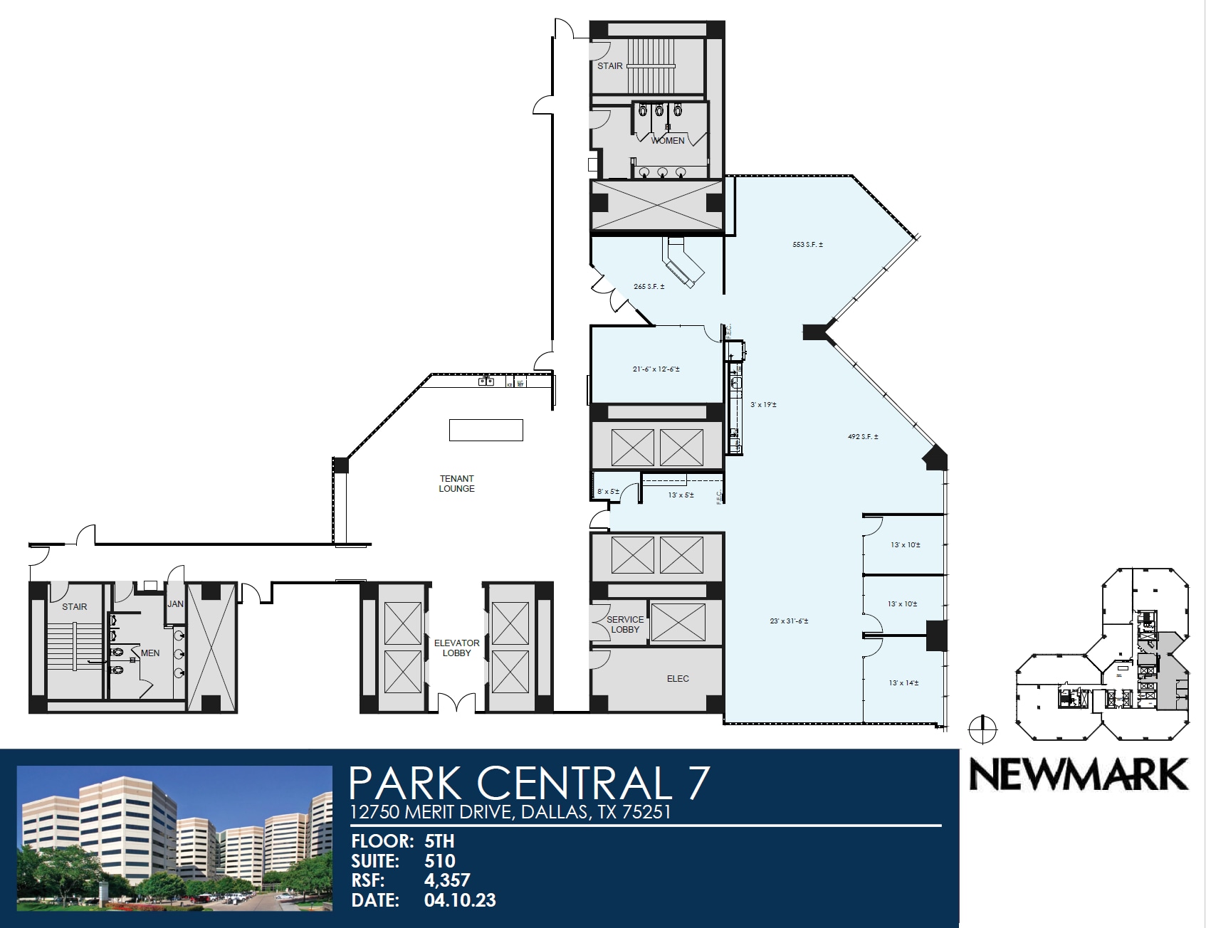 12750 Merit Dr, Dallas, TX à louer Plan d’étage– Image 1 sur 1