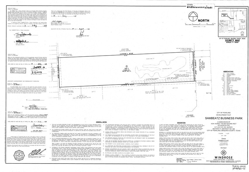 2932 Manvel Rd, Pearland, TX à vendre - Plan cadastral – Image 2 sur 15