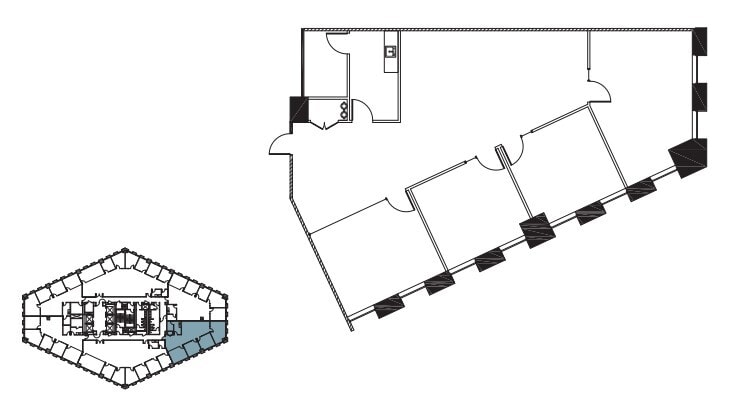 201 Mission St, San Francisco, CA à louer Plan d’étage– Image 1 sur 1