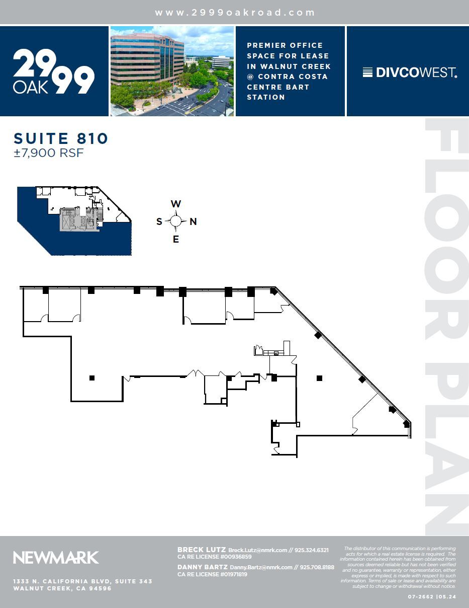 2999 Oak Rd, Walnut Creek, CA à louer Plan d’étage– Image 1 sur 1