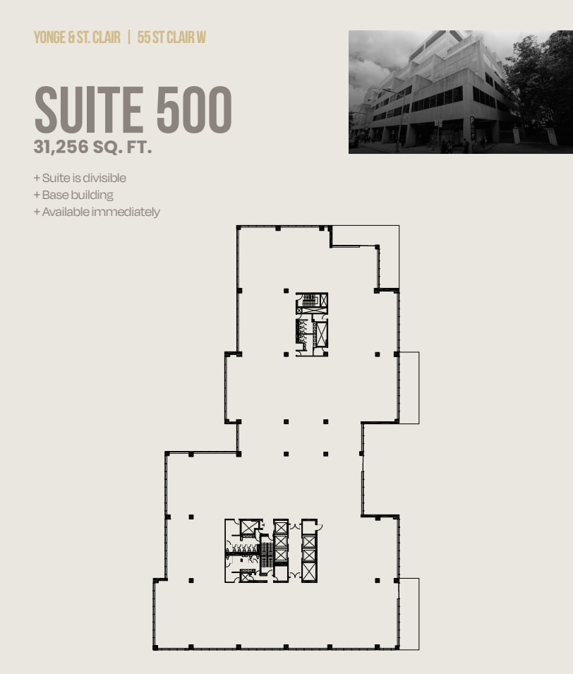 55 St Clair Ave W, Toronto, ON à louer Plan d’étage– Image 1 sur 1