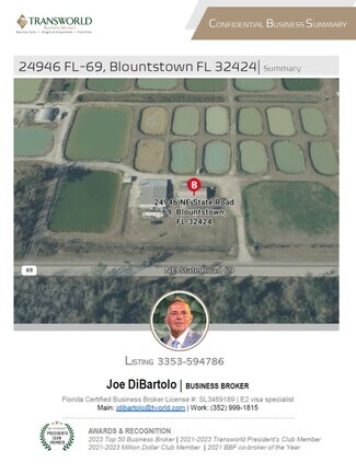 Plus de détails pour 24946 NE Sr 69, Blountstown, FL - Industriel/Logistique à vendre