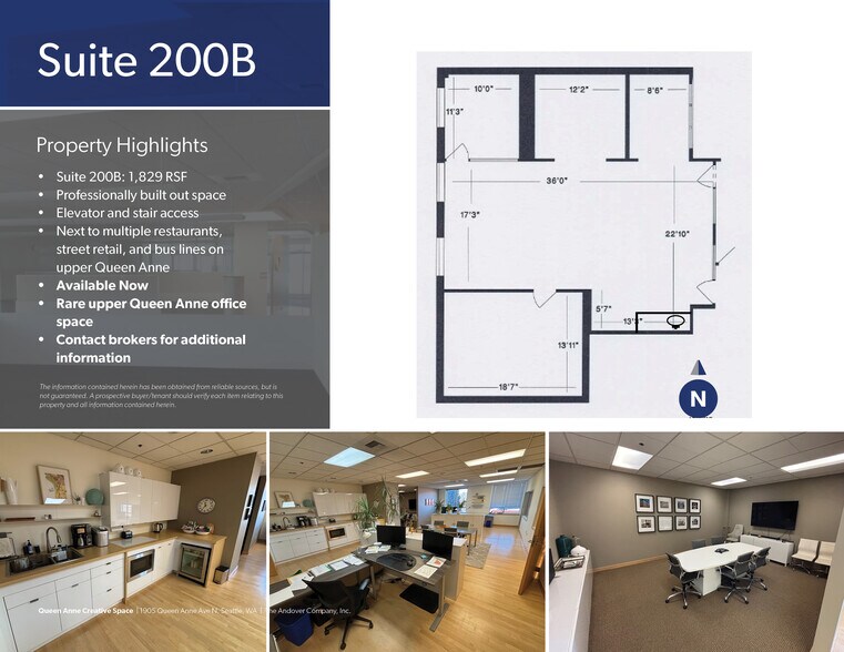 1905 Queen Anne Ave N, Seattle, WA à louer - Plan d’étage – Image 2 sur 6