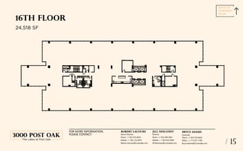 3000 Post Oak Blvd, Houston, TX à louer Plan d’étage– Image 1 sur 1