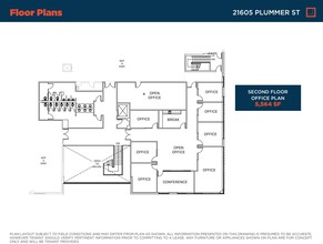 21605-21615 Plummer St, Chatsworth, CA à louer Plan d’étage– Image 1 sur 1