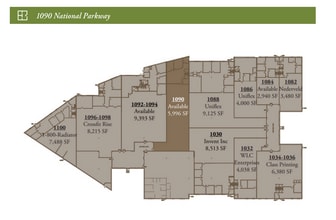 1026-1100 National Pky, Schaumburg, IL à louer Plan d’étage– Image 1 sur 1