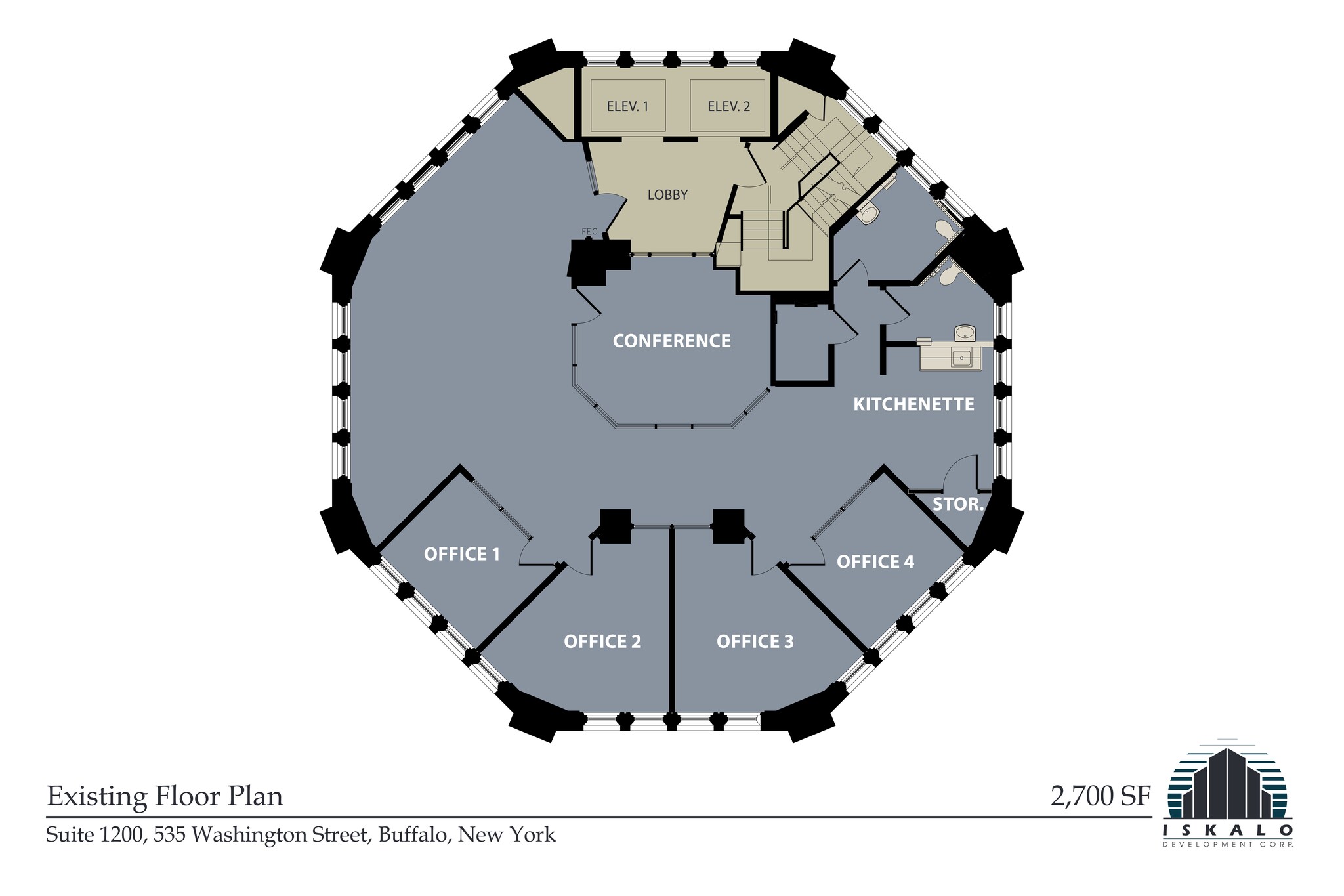 535 Washington St, Buffalo, NY à louer Plan de site– Image 1 sur 1