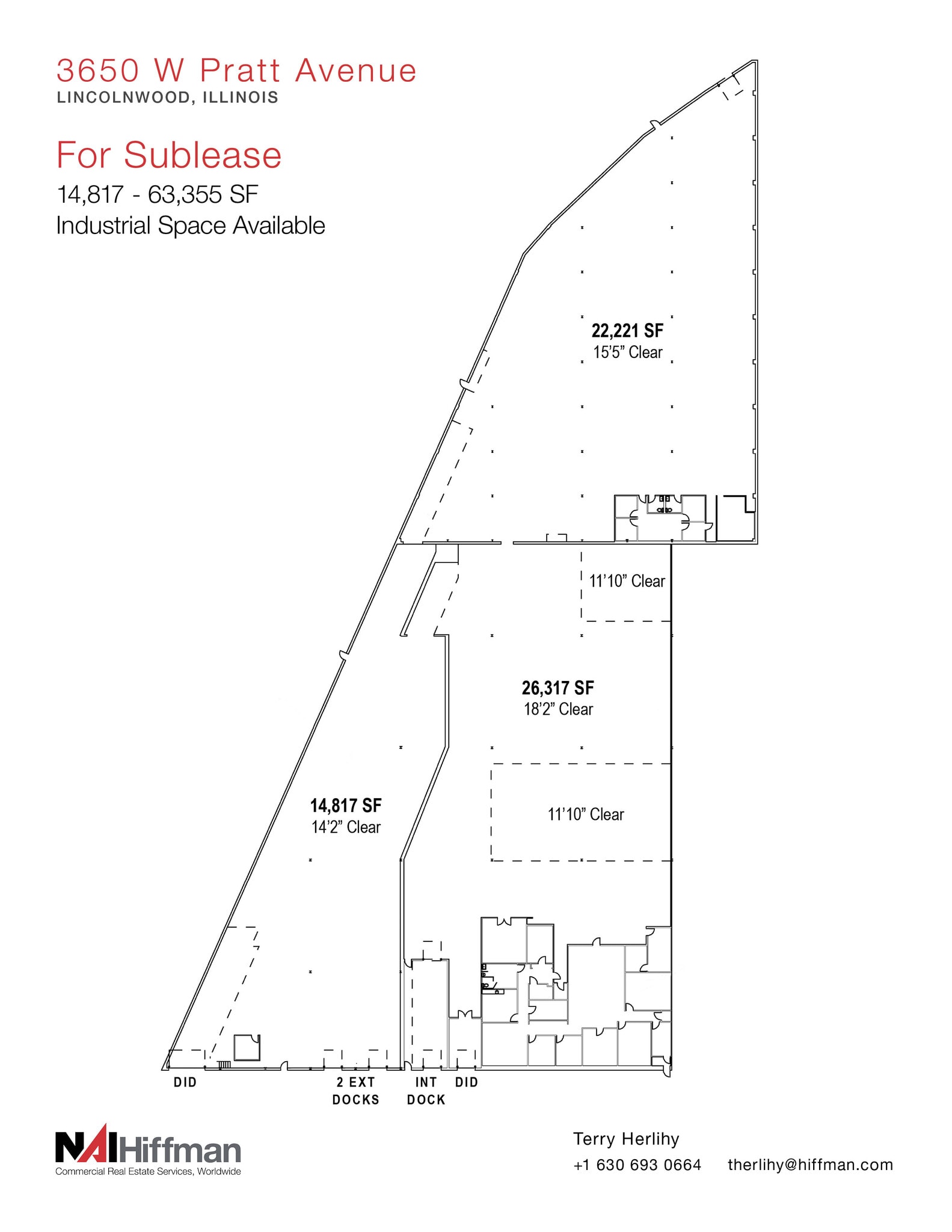 3600-3690 W Pratt Ave, Lincolnwood, IL à louer Plan d’étage– Image 1 sur 1