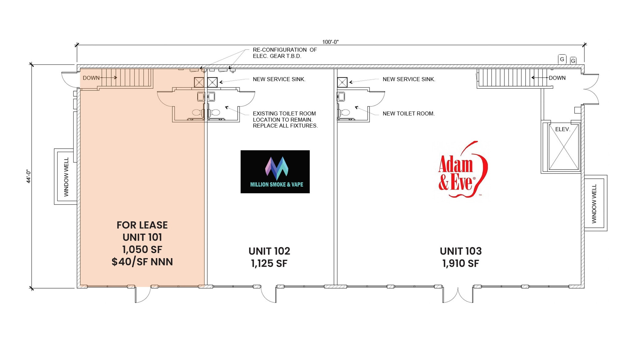 1331 E Colfax Ave, Denver, CO à louer Plan d’étage– Image 1 sur 1