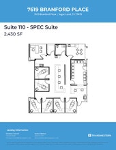 7619 Branford Pl, Sugar Land, TX à louer Plan d’étage– Image 1 sur 1