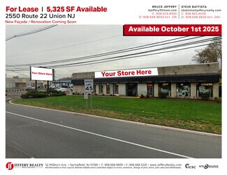 Plus de détails pour 2550 US Highway 22 E, Union, NJ - Local commercial à louer