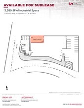 2130 Leo Ave, Commerce, CA à louer Plan de site– Image 1 sur 2