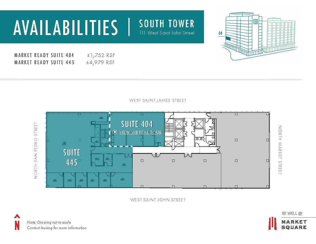 111 W Saint John St, San Jose, CA à louer Plan d’étage– Image 1 sur 1