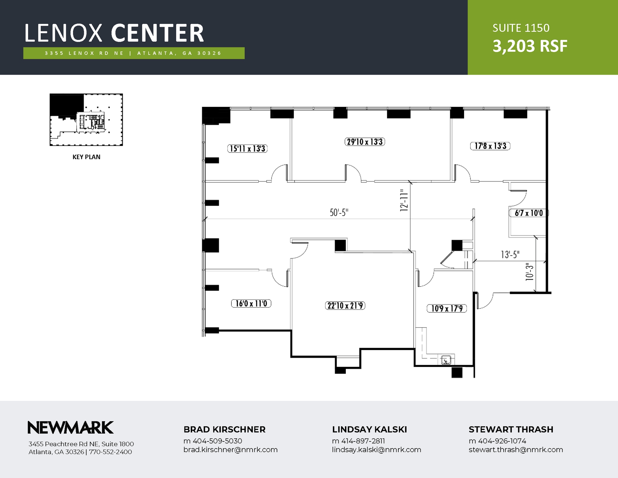 3355 Lenox Rd NE, Atlanta, GA à louer Plan d’étage– Image 1 sur 1
