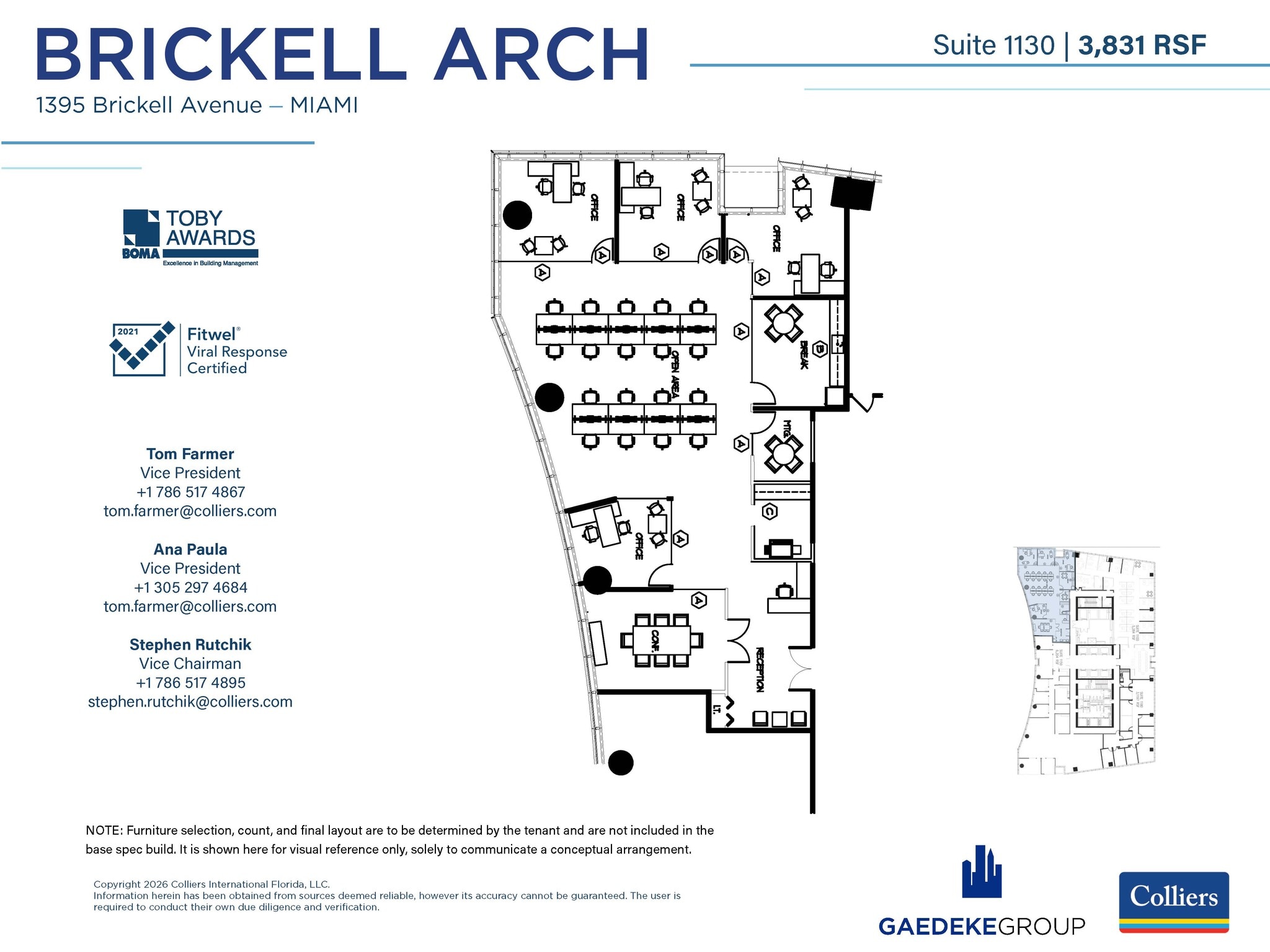 1395 Brickell Ave, Miami, FL à louer Photo intérieure– Image 1 sur 1