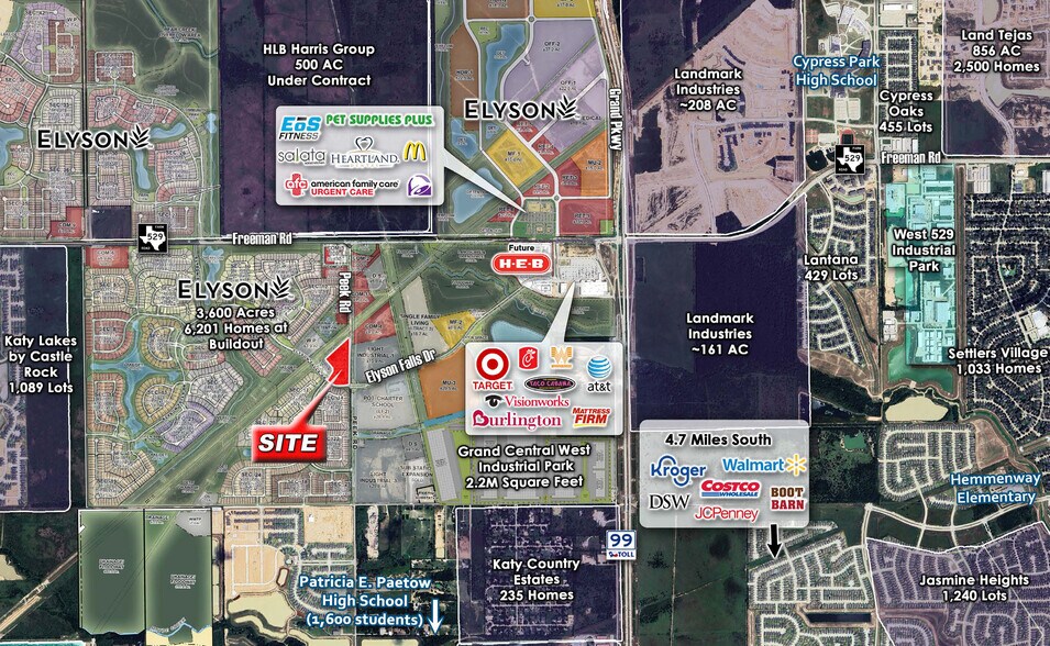 Peek Rd & Elyson Falls Dr, Katy, TX à louer - Aérien – Image 3 sur 4