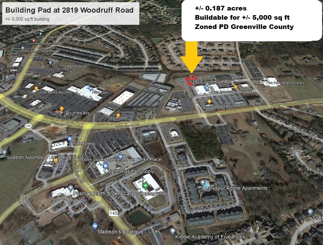 2819 Woodruff Rd, Simpsonville, SC à vendre Aérien– Image 1 sur 4