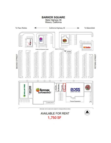 2445 Highway 46, Wasco, CA à louer - Plan de site – Image 2 sur 14
