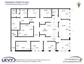 7118-7170 N Nob Hill Rd, Tamarac, FL à louer Plan d’étage– Image 2 sur 2