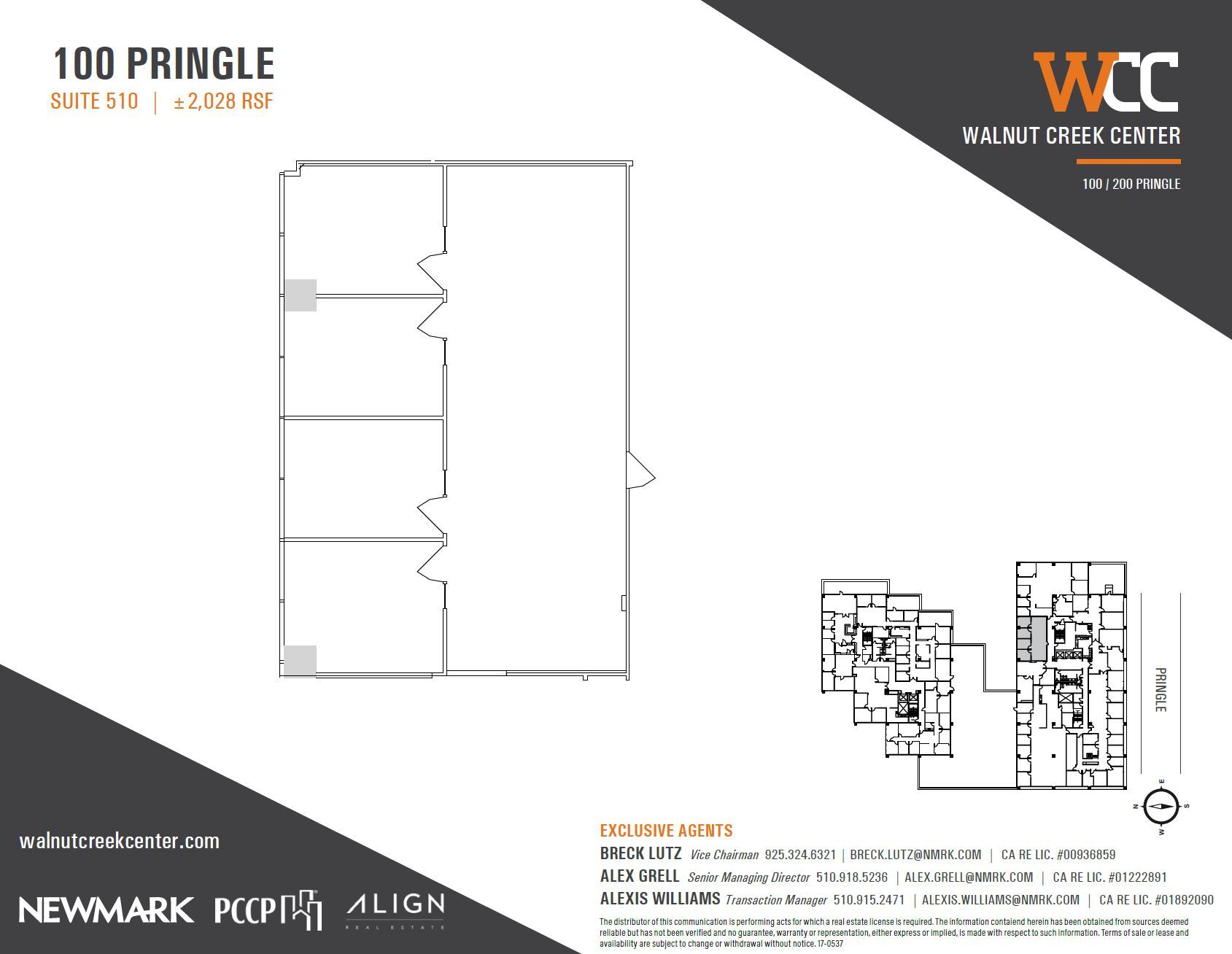 100 Pringle Ave, Walnut Creek, CA à louer Plan d’étage– Image 1 sur 1