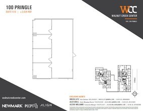100 Pringle Ave, Walnut Creek, CA à louer Plan d’étage– Image 1 sur 1