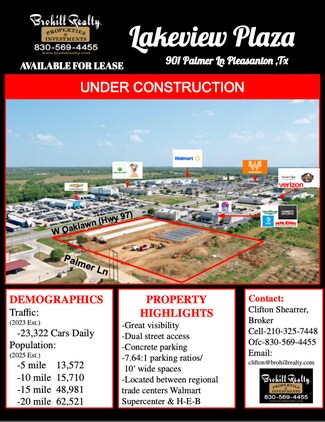 Plus de détails pour 901 Palmer Ln, Pleasanton, TX - Local commercial à louer