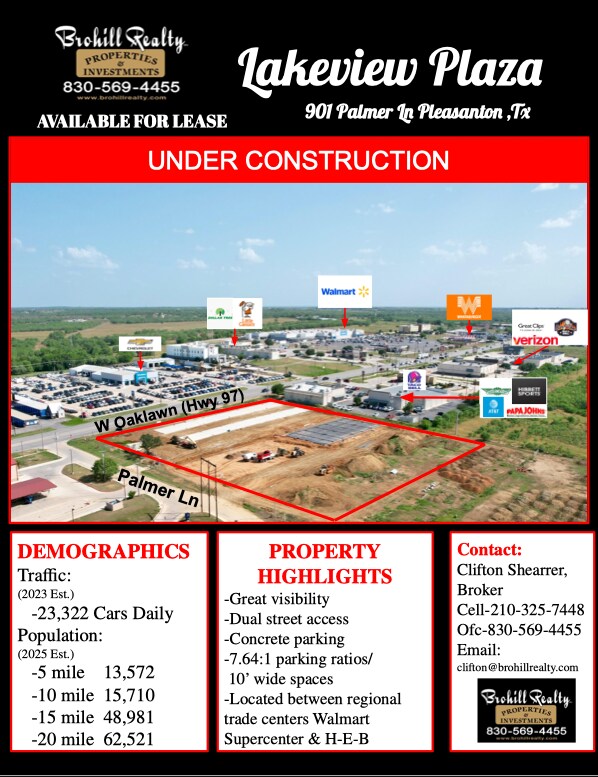 901 Palmer Ln, Pleasanton, TX à louer Aérien– Image 1 sur 6