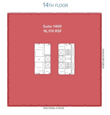 250 E Wisconsin Ave, Milwaukee, WI à louer Plan d’étage– Image 1 sur 1