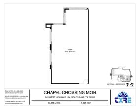 245 W SH 114, Southlake, TX à louer Plan d’étage– Image 2 sur 2