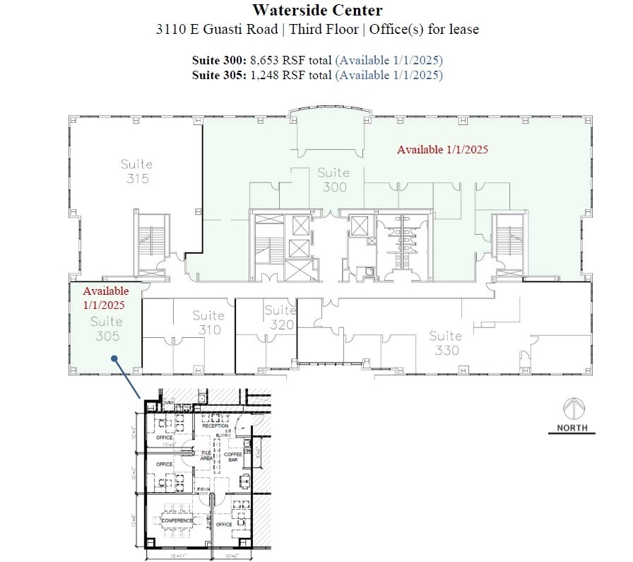 3110 E Guasti Rd, Ontario, CA à louer Plan d’étage– Image 1 sur 17