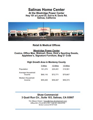 Plus de détails pour 1463-1473 N Davis Rd, Salinas, CA - Bureau/Médical, Bureau/Local commercial à louer