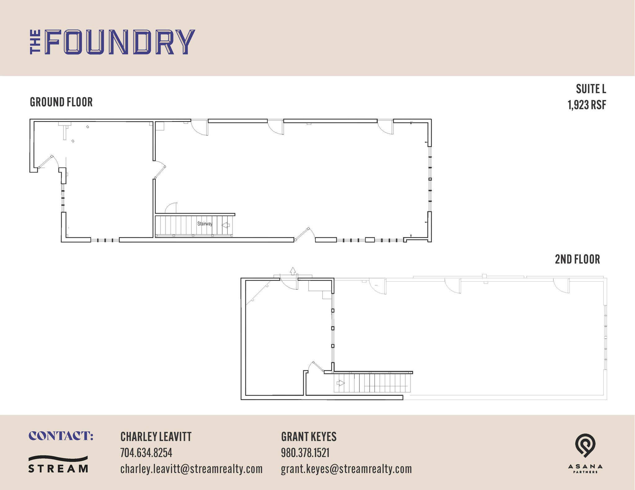 619 S Cedar St, Charlotte, NC à louer Plan d’étage– Image 1 sur 1