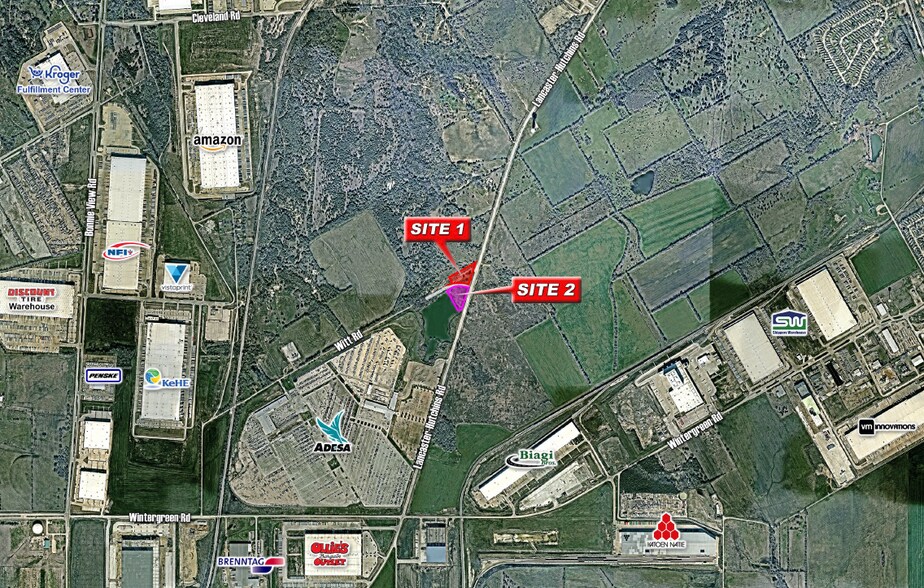 NWC of Lancaster-Hutchins Rd, Dallas, TX à vendre - Aérien – Image 2 sur 3