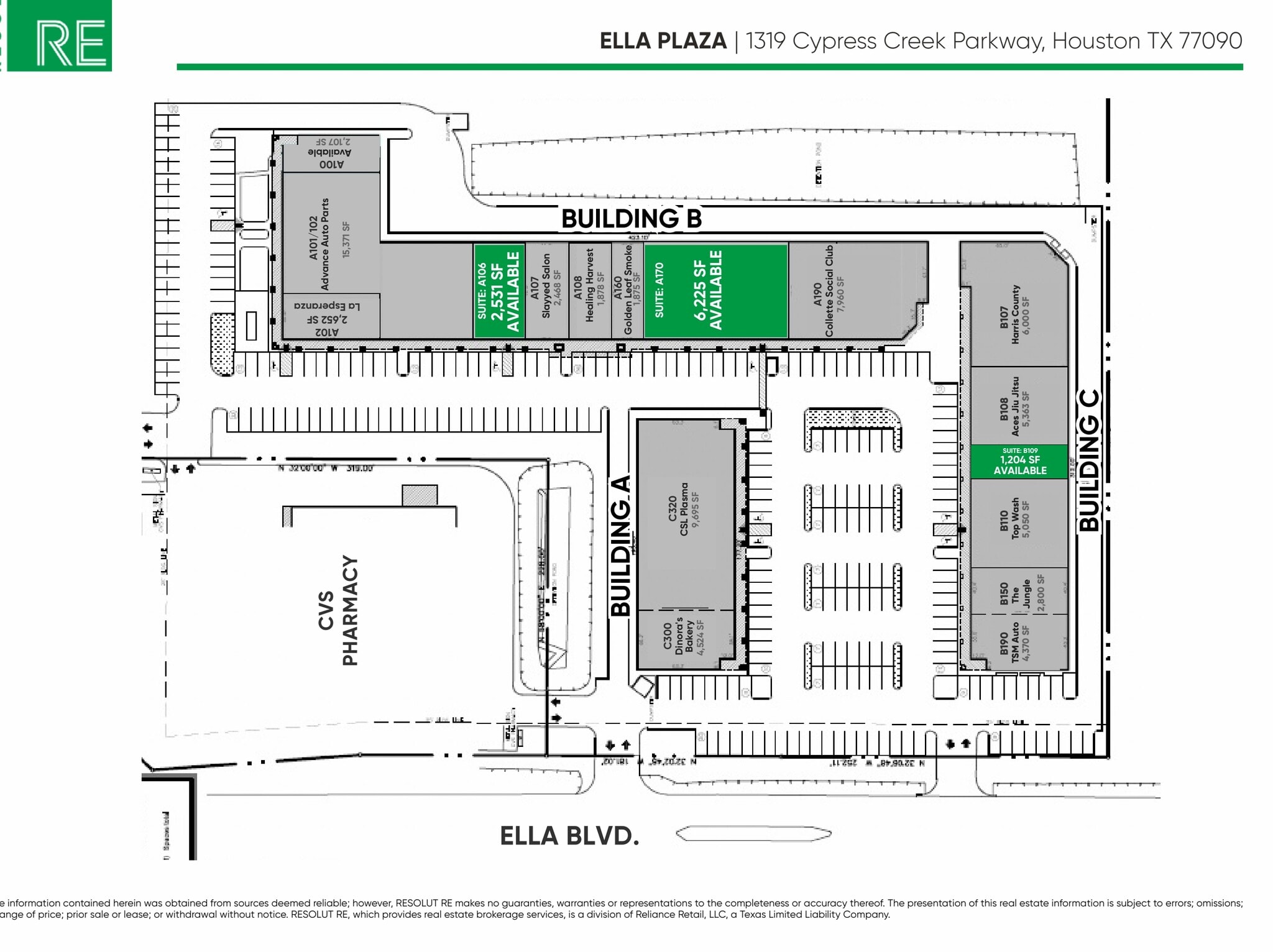 1319 FM 1960 West, Houston, TX à louer Plan de site– Image 1 sur 1