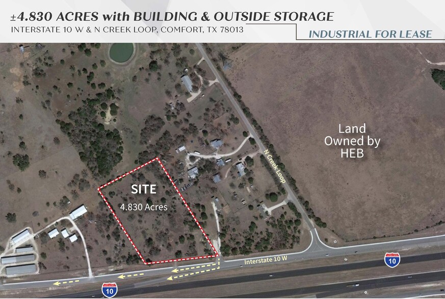 Interstate 10 W & N Creek Loop Loop, Comfort, TX à louer - Photo de l’immeuble – Image 1 sur 2